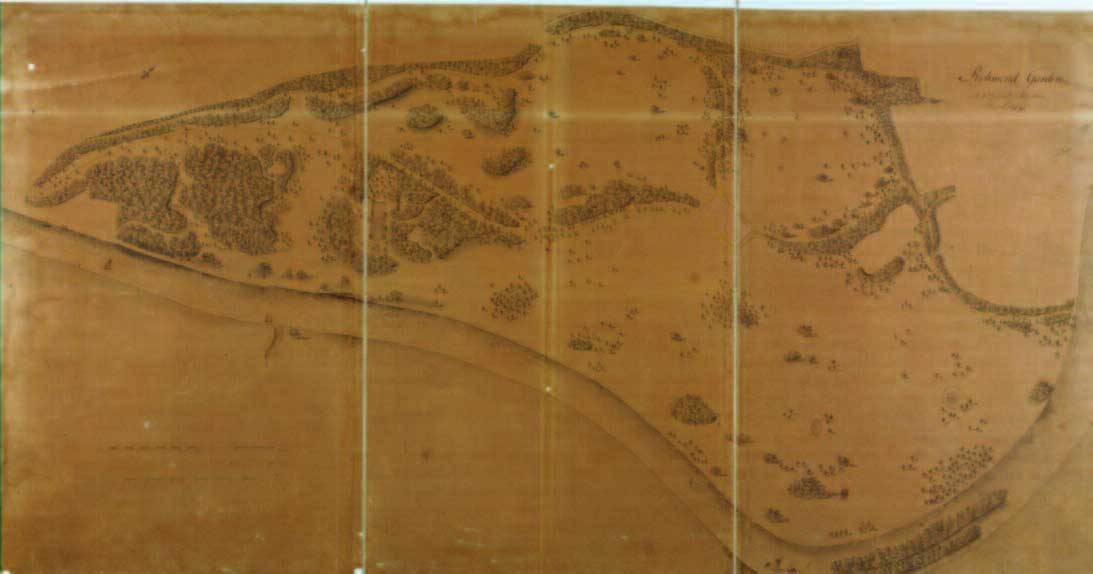 Capability’ Brown’s plan for landscaping
Richmond Gardens