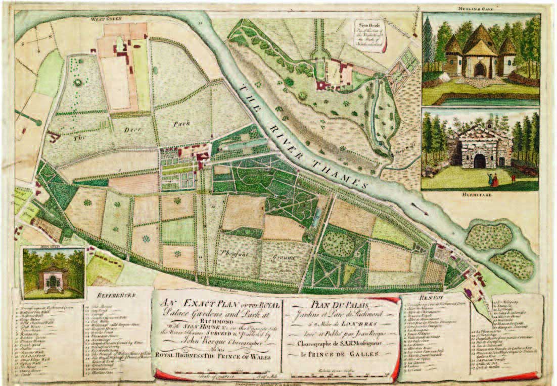 John Rocque’s plan of Richmond Gardens c. 1766