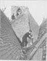 Repairing the Roof, St James's Church, 1930. Courtesy of Barnet Local Studies & Archives