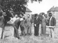 Cutting the first sod on the site of Wembley Town Hall, 1937. Courtesy of Brent Archives