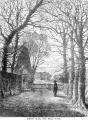 Engraving of Keats' Seat, Old Well Walk, reproduced from Edward Walford, 'Old and New London', vol V, 1878. 