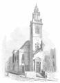 Engraving of St James' Garlick Hithe, c1839 reproduced from Godwin, 'The Churches of London' Vol II, 1839
