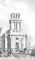 Engraving of St Mary Woolnoth, 1838 reproduced from Godwin, 'The Churches of London' Vol II, 1839