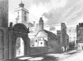 Engraving of St Olave's, Hart Street, 1837 reproduced from Godwin, 'The Churches of London' Vol I, 1838
