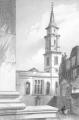 Engraving of St Vedast's Foster Lane, 1838 reproduced from Godwin, 'The Churches of London' Vol II, 1839