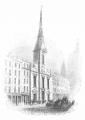 Engraving of St Martin's, Ludgate, c1839 reproduced from Godwin, 'The Churches of London' Vol II, 1839