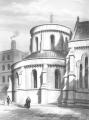 Engraving of Temple Church, View of the Circular part, 1837 reproduced from Godwin, 'The Churches of London' Vol I, 1838