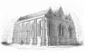 Engraving of Temple Church, c1838 reproduced from Godwin, 'The Churches of London' Vol I, 1838