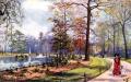 Pymmes Park, painting c.1910. Enfield Local Studies Centre and Archive