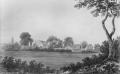 Aldersbrook Farm, East Ham, 19th century print. The majority of the land for the cemetery was formerly Aldersbrook Farm. Courtesy Newham Heritage Service Aldersbrook Farm, East Ham, 19th century print. The majority of the land for the cemetery was formerly Aldersbrook Farm. Courtesy Newham Heritage Service