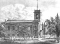 'St. Matthew's, Bethnal Green, 1818', reproduced from Mrs Basil Holmes, 'The London Burial Grounds', London, 1896