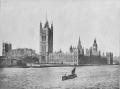 View of Houses of Parliament from the river, photograph 1890, taken by John Stoddard