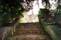 Church Farmhouse Museum Gardens, Steps between garden and Sunny Hill Park, July 2000. Photo: S Williams