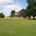 Friern Village Park, with view of Pump House, July 2020. Photograph Joanna Roll