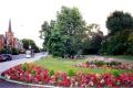 Victoria Park, Ornamental planting adjacent to entrance on Ballards Lane, August 2000.