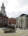 Paternoster Square, â€˜Paternoster - Shepherd and Sheepâ€™ by Elisabeth Frink in foreground, June 2010. Photo: S Williams