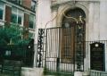 Vintners' Company Gates, St James Garlickhythe Church, November 2002. Photo: S Williams