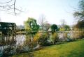 Broomfield Park, pond and bandstand, April 2000. Photograph Sally Williams