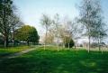 Broomfield Park, looking north from entrance on Powys Lane, April 2000. Photograph Sally Williams