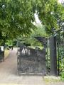 Butterfield Green, Allen Road entrance gate, July 2023. Photograph Sally Williams
