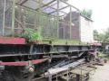 Freightliners Farm with former railway goods van put to new use,  June 2014. Photograph Sally Williams