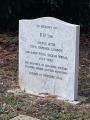 Grave of RIP, Ilford PDSA Animal Cemetery, September 2024. Photograph Sally Williams