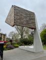 Bethnal Green Gardens: detail of Stairway to Heaven memorial, April 2021. Photograph Sally Williams