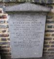 Gravestone of Charles Dinman, former Master of Bancroft's School, September 2011. Photo: S Williams