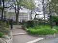 Steps from pedestrian walkway to Tower Gardens, April 2010. Photo: S Williams