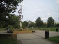 Weavers Fields, sculptural feature at north of park, September 2008. Photo: S Williams