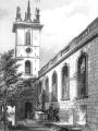 Engraving of St Mary Somerset, 1838 reproduced from Godwin, 'The Churches of London' Vol II, 1839 Engraving of St Mary Somerset, 1838 reproduced from Godwin, 'The Churches of London' Vol II, 1839