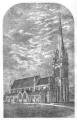 The New Parish Church, Kensington, photo-lithograph by James Douglas, reproduced from Isabella Burt, 'Historical Notices of Chelsea, Kensington, Fulham and Hammersmith', 1871 The New Parish Church, Kensington, photo-lithograph by James Douglas, reproduced from Isabella Burt, 'Historical Notices of Chelsea, Kensington, Fulham and Hammersmith', 1871