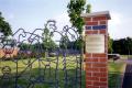 Stonebridge Recreation Ground, Entrance gates dedicated to Yetunde Bolaji, June 2001. Photo: S Williams Stonebridge Recreation Ground, Entrance gates dedicated to Yetunde Bolaji, June 2001. Photo: S Williams