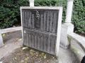 Memorial Garden Bromley-By-Bow: detail of plaque within memorial pavilion, September 2017. Photograph Sally Williams Memorial Garden Bromley-By-Bow: detail of plaque within memorial pavilion, September 2017. Photograph Sally Williams